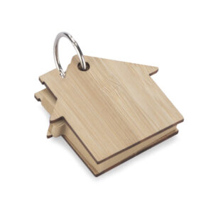 Karteczki samoprzylepne z brelokiem HOMA z własnym nadrukiem, kolor naturalny