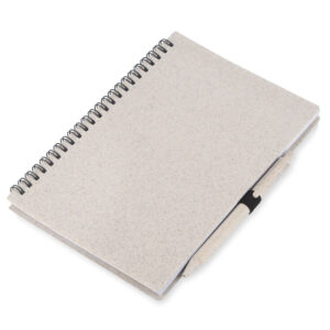 Notes z długopisem TRESA A5 z własnym nadrukiem, kolor naturalny