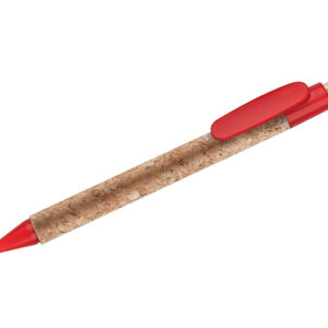 Długopis KORTE z własnym nadrukiem, kolor czerwony