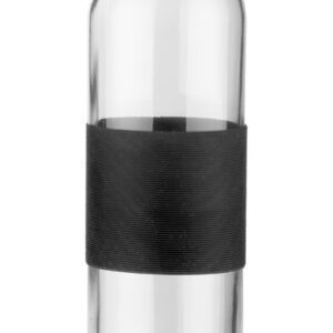 Butelka szklana GLASSI 510 ml z własnym nadrukiem, kolor czarny