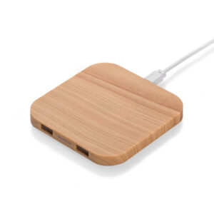 Ładowarka indukcyjna LINO z własnym nadrukiem, kolor naturalny