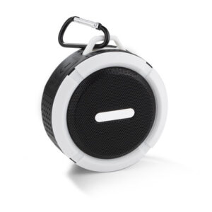 Głośnik bezprzewodowy FUSION z własnym nadrukiem, kolor biały