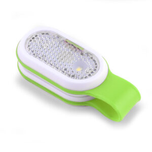 Lampka LED z magnesem CLIPSY z własnym nadrukiem, kolor zielony jasny