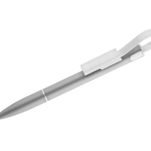 Długopis z kablem USB CHARGE z własnym nadrukiem, kolor szary