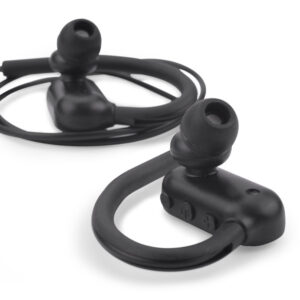 Słuchawki bezprzewodowe MOVE z własnym nadrukiem, kolor czarny