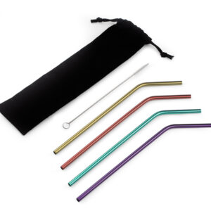 Zestaw słomek PARTY z własnym nadrukiem, kolor barwny