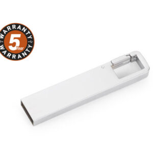Pamięć USB TORINO 16 GB z własnym nadrukiem, kolor srebrny