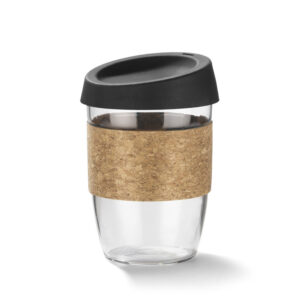 Kubek szklany SKLO 380 ml z własnym nadrukiem, kolor czarny