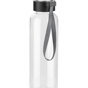 Butelka CLEAR 500 ml z własnym nadrukiem, kolor czarny