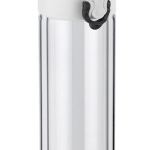 Bidon szklany VAKO 260 ml z własnym nadrukiem, kolor czarny