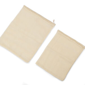 Zestaw worków wielorazowych GREENS 100 g z własnym nadrukiem, kolor naturalny