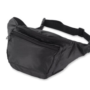 Torebka biodrowa RINI z własnym nadrukiem, kolor czarny