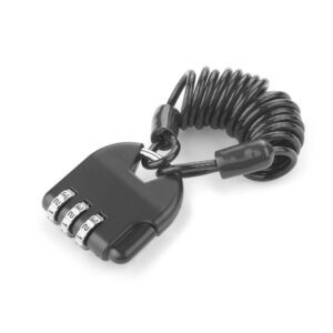 Kłódka ADO z własnym nadrukiem, kolor czarny