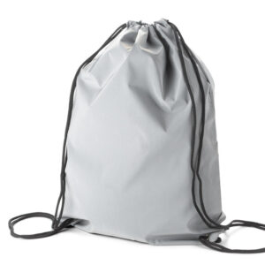 Worek na sznurkach VISI z własnym nadrukiem, kolor szary