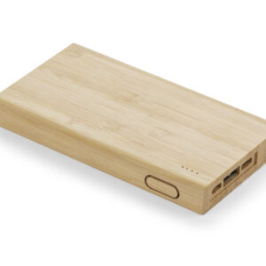 Powerbank SILVA 8000 mAh z własnym nadrukiem, kolor brązowy