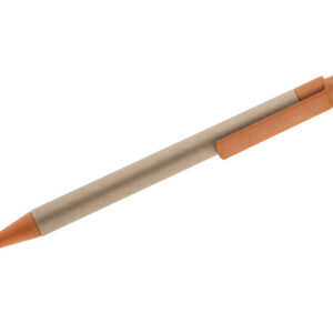 Długopis papierowy TIKO z własnym nadrukiem, kolor pomarańczowy