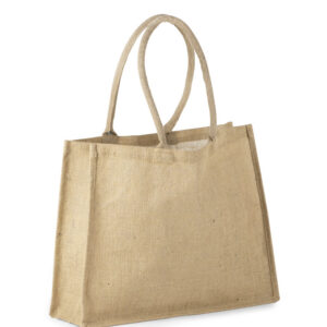 Torba jutowa GRASS z własnym nadrukiem, kolor naturalny