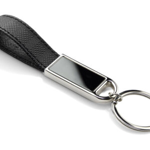 Brelok STRAP z własnym nadrukiem, kolor czarny
