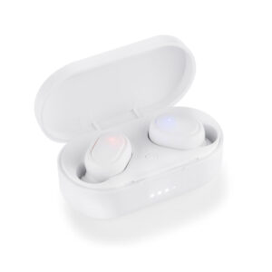 Słuchawki bezprzewodowe SONIDO z własnym nadrukiem, kolor biały