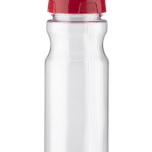 Bidon ze słomką TRANCE 700 ml z własnym nadrukiem, kolor czerwony