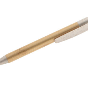 Długopis bambusowy BAMMO z własnym nadrukiem, kolor naturalny