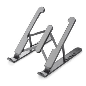 Podstawka pod laptop FOLD z własnym nadrukiem, kolor czarny