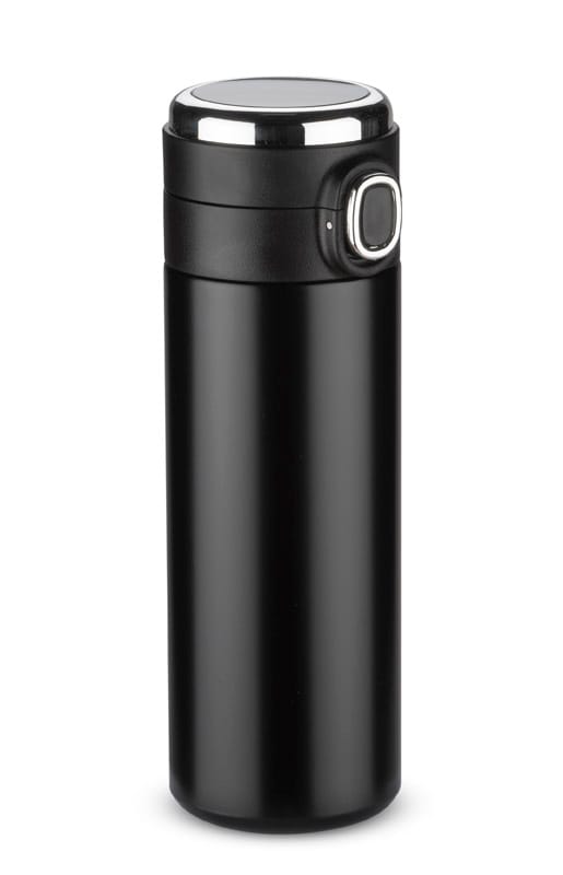 Kubek termiczny FOKS 420 ml z własnym nadrukiem, kolor czarny