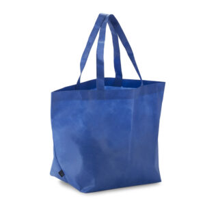 Torba na zakupy RPET TEAR 80 g z własnym nadrukiem, kolor niebieski