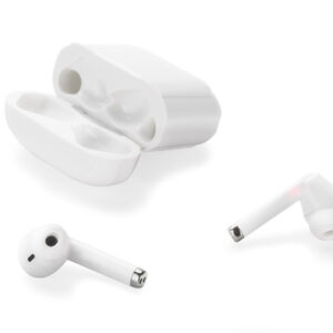 Słuchawki bezprzewodowe NIDIO z własnym nadrukiem, kolor biały