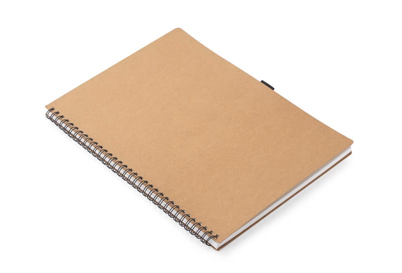 Notes STIN A4 z własnym nadrukiem, kolor brązowy