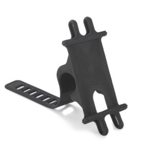 Uchwyt rowerowy DIRA z własnym nadrukiem, kolor czarny