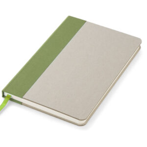 Notes KLAPP A5 z własnym nadrukiem, kolor zielony