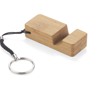 Brelok PENDE z własnym nadrukiem, kolor brązowy