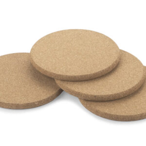 Zestaw podkładek LAUF z własnym nadrukiem, kolor naturalny