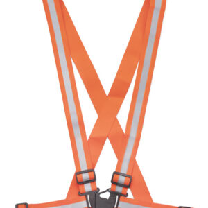 Szelki odbijające światło REFI z własnym nadrukiem, kolor pomarańczowy