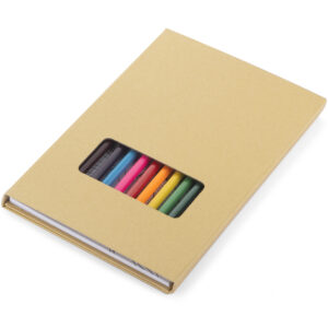 Kolorowanka z kredkami BETSO z własnym nadrukiem, kolor naturalny