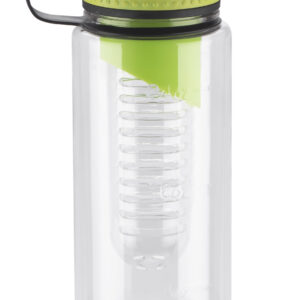 Bidon z wkładem na owoce FRUGT 800 ml z własnym nadrukiem, kolor zielony jasny