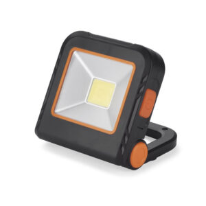 Latarka COB TORGET z własnym nadrukiem, kolor czarny