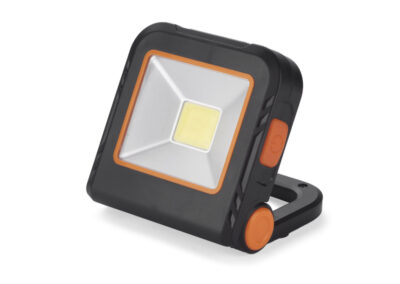 Latarka COB TORGET z własnym nadrukiem, kolor czarny