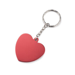 Brelok AMARE z własnym nadrukiem, kolor czerwony