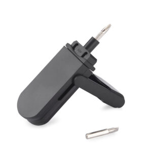 Narzędzie wielofunkcyjne BARDI z własnym nadrukiem, kolor czarny