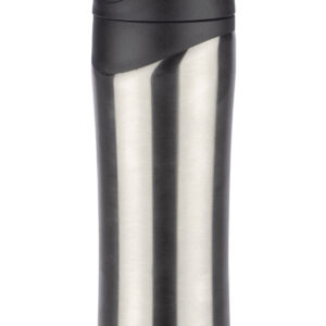 Kubek termiczny MIKE 450 ml z własnym nadrukiem, kolor srebrny