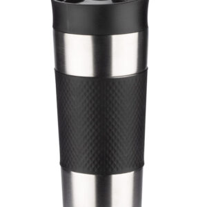 Kubek termiczny RONDE 420 ml z własnym nadrukiem, kolor czarny