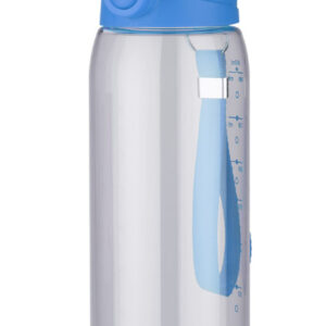 Bidon z miarką 900 ml KOLTER z własnym nadrukiem, kolor niebieski