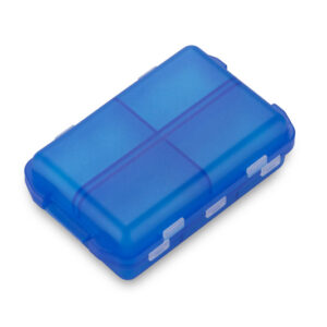 Pojemnik na tabletki TABWE z własnym nadrukiem, kolor niebieski