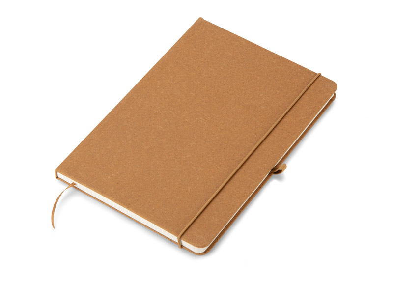 brązowy Notes z recyklingowanego PU, GLITZO A5