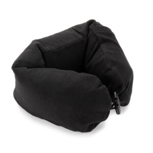 Poduszka podróżna TEVOLVE z własnym nadrukiem, kolor czarny