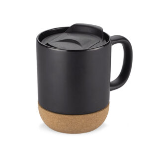 Kubek SOFTEL 300 ml z własnym nadrukiem, kolor czarny