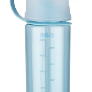 Bidon ze zraszaczem SPRAY 600 ml z własnym nadrukiem, kolor niebieski