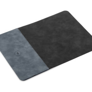 Podkładka pod mysz z ładowarką indukcyjną ENERGO 15W z własnym nadrukiem, kolor granatowy